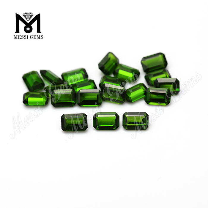 Gran oferta de piedras preciosas naturales de diópsido de cromo de corte esmeralda de alta calidad