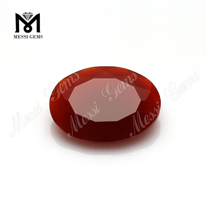 Ágata roja natural 13x18MM Piedra preciosa de ágata ovalada