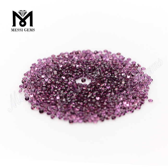 Granate natural de piedra de granate púrpura natural de tamaño pequeño de 1,75 mm