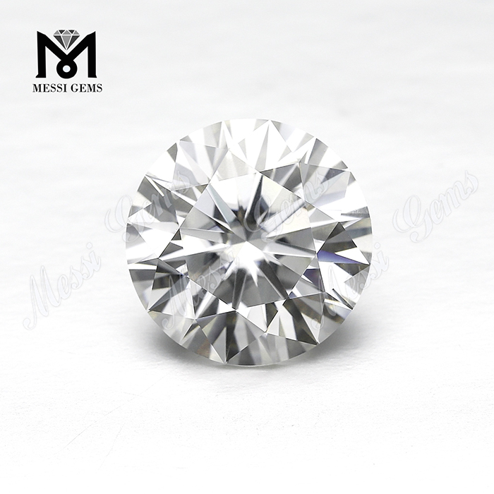 Venta al por mayor de diamantes de moissanita sueltos, solitario de moissanita de corte brillante redondo para anillo