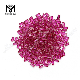 Venta al por mayor rojo rubí 2 x 4 mm 5 # cuentas de corindón rubí