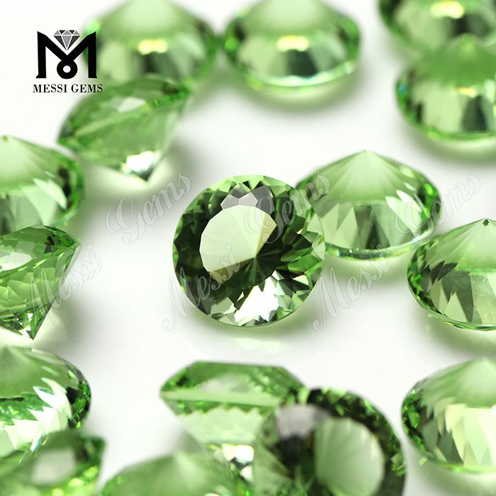 Piedra de cristal de turmalina verde sintética a precio mayorista