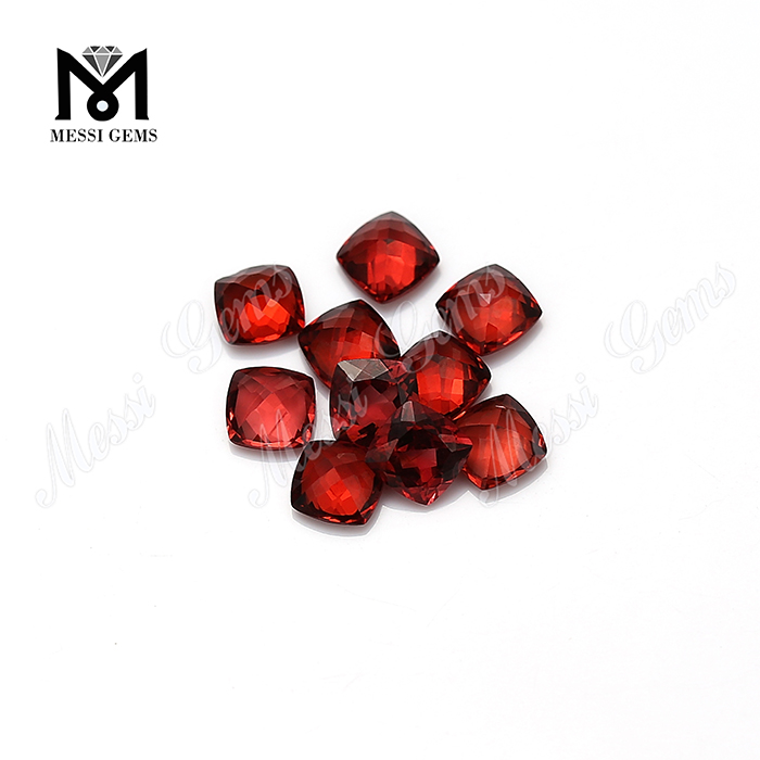 piedras preciosas naturales talla cojín piedras de granate rojo precio por quilate