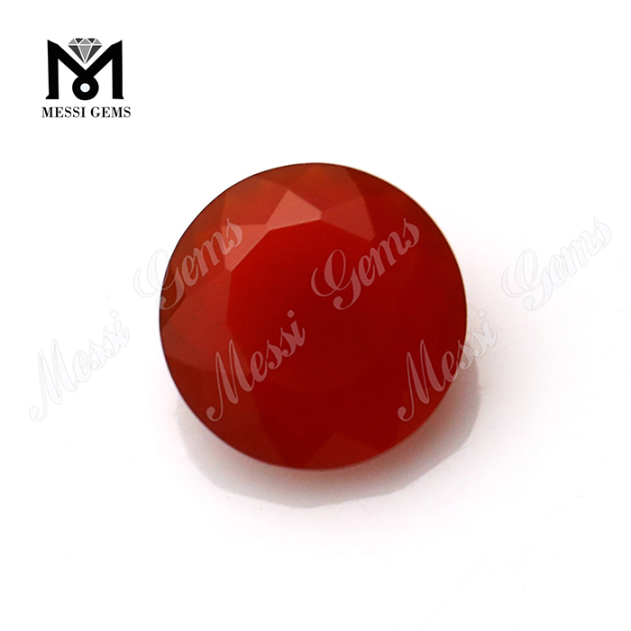 piedra de cuentas de ágata roja de 8,0 mm