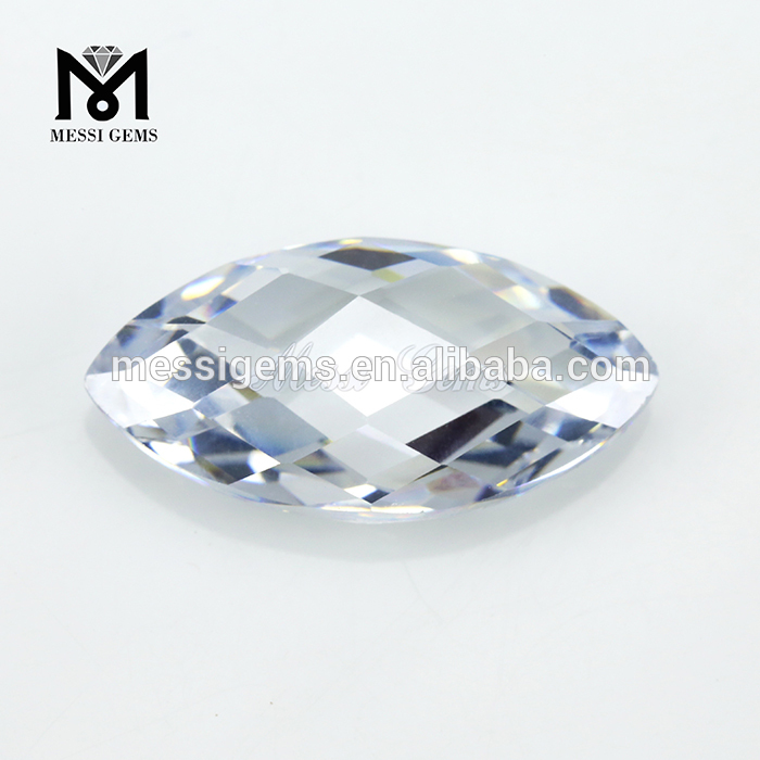 White CZ Marquesa 2.5x5mm Piedras preciosas de zirconia cúbica sintética