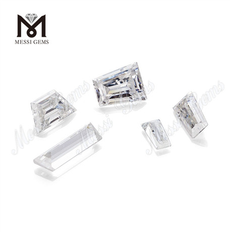 Fancy tapp shape blanco sintético vvs moissanite diamante precio suelto