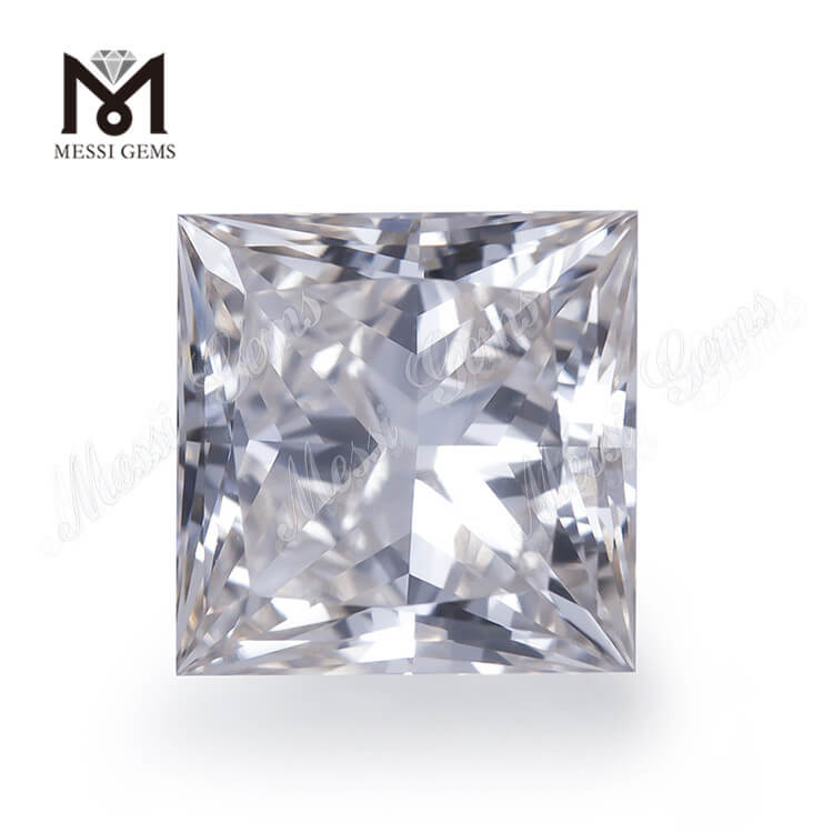 Princesa cuadrada Suelta 2ct diamantes cultivados en laboratorio Precio de piedras preciosas para joyería