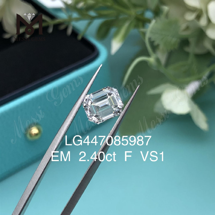 2,40 quilates F VS1 EMERALD CUT diamantes cultivados en laboratorio