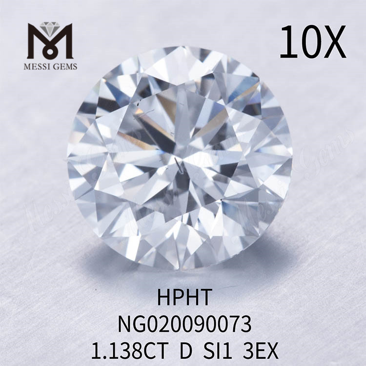 1.138ct D SI1 Diamantes cultivados en laboratorio sueltos al por mayor EX CORTE