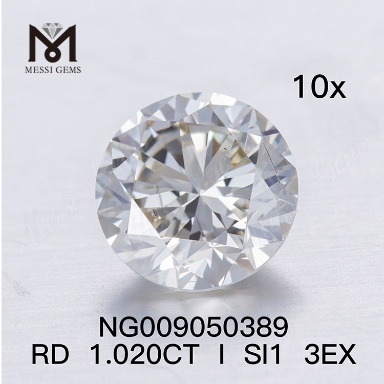 I Color Piedra preciosa suelta Diamante sintético 1.020ct SI1 RD Forma