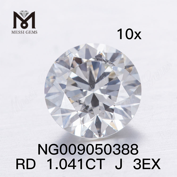 1.041ct J SI1 diamante blanco cultivado en laboratorio I talla SI EX