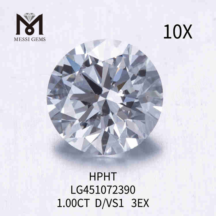 1.00CT D/VS1 diamante creado en laboratorio 3EX HPHT