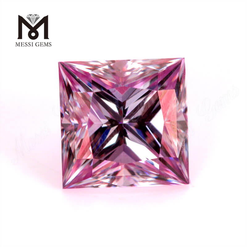 6.5 * 6.5 mm Color rosa Precioss Corte Moissanite Precio al por mayor Moissanite Fabricante