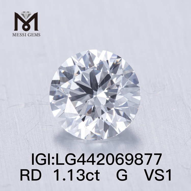 Diamante creado en laboratorio G VS1 redondo BRILLIANT IDEAL 2EX de 1,13 quilates