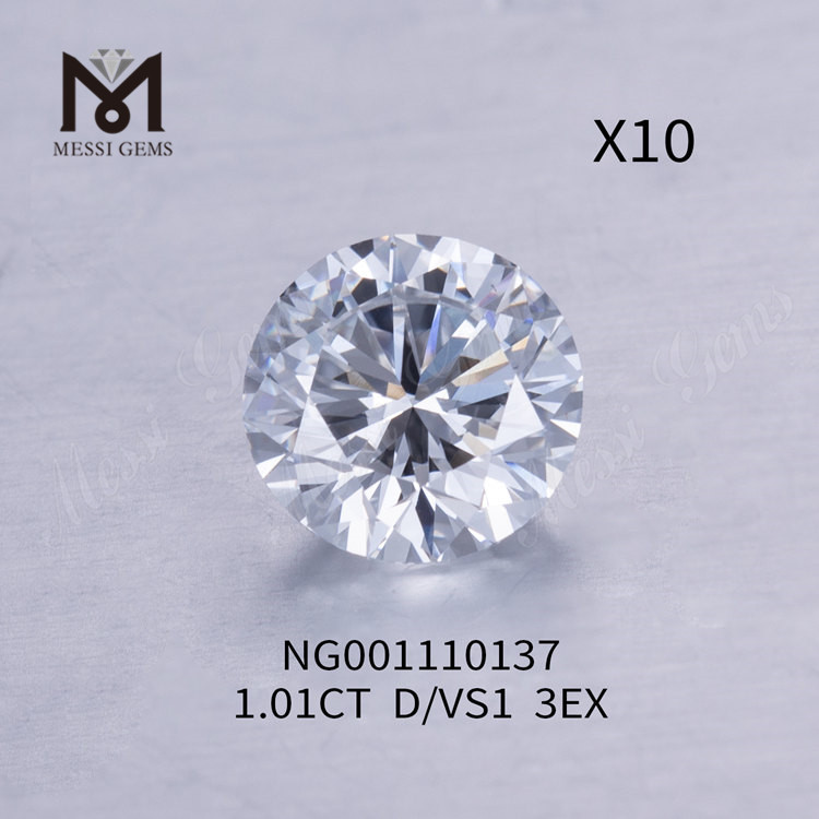 BRILLANTE REDONDO Lab diamantes 1.01ct VS1 D EX Corte