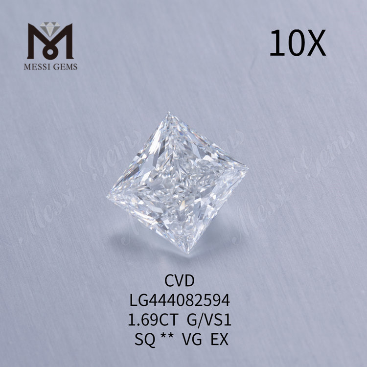 Diamantes de laboratorio polaco G VS1 SQ VG de 1,69 quilates